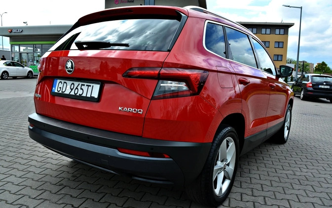 Skoda Karoq cena 82900 przebieg: 109000, rok produkcji 2019 z Dukla małe 407